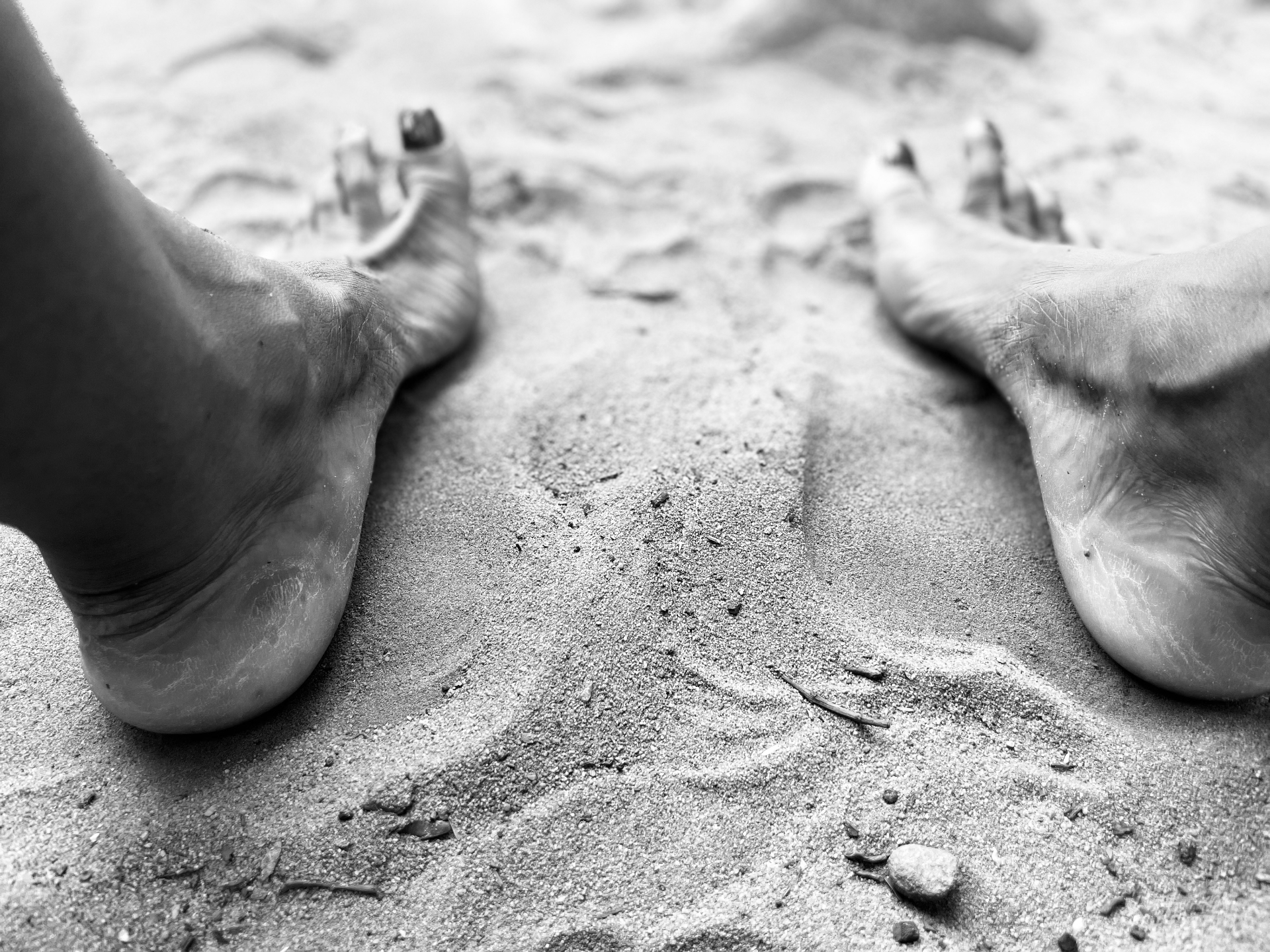 Sand — black and white photograph by Ada Parris